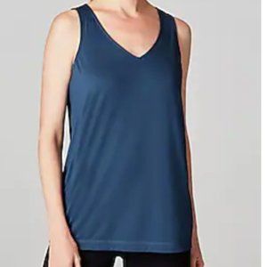 Soft Jill Fit tank, V-neck, size LP. Blue Ridge.